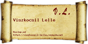 Viszkocsil Lelle névjegykártya